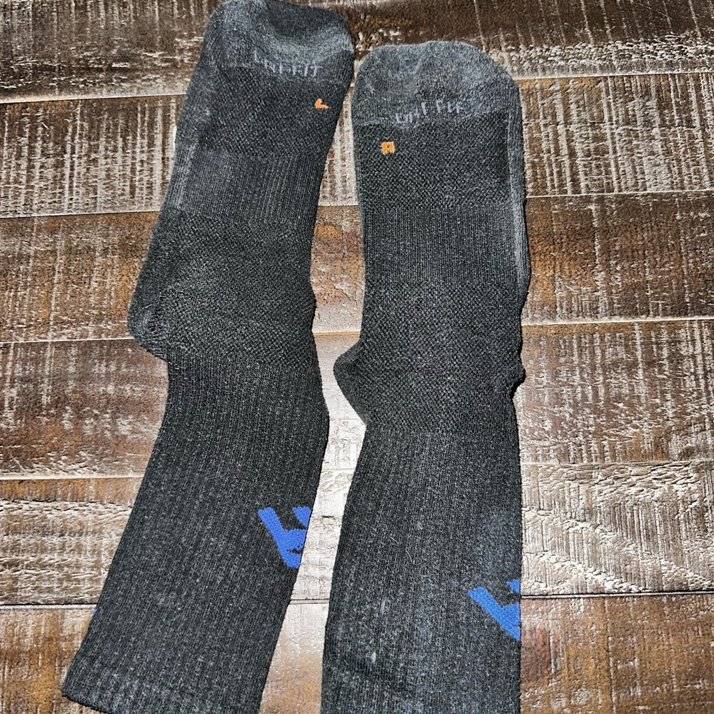 Black and blue Nike socks